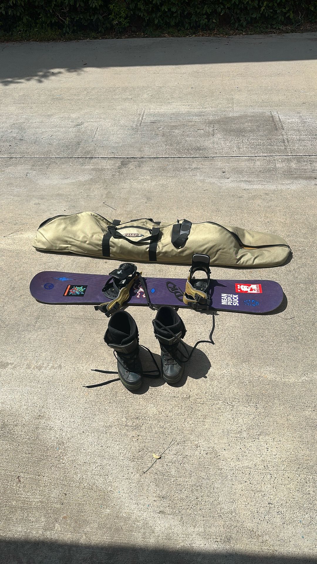 Snowboard Gear Board + Boots + Bag