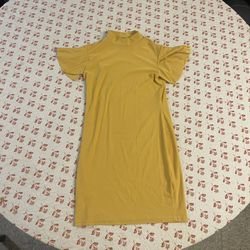 Yellow Boohoo Dress Shirt