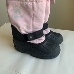 snow boots for girls , size 1