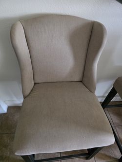 2 Counter Stool chairs - beige