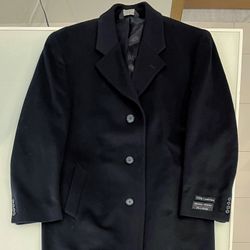 JOS. A. BANKS Signature Collection Cashmere Top Coat Black 38R