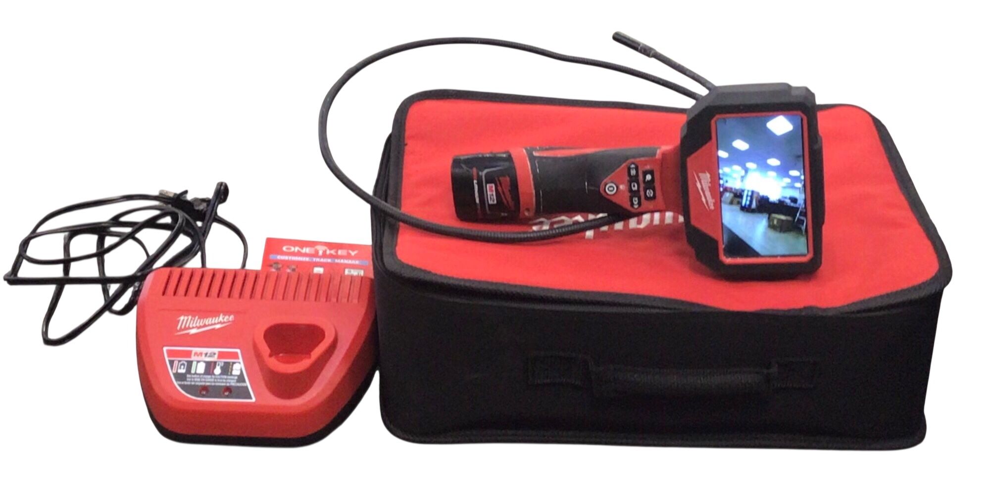 Milwaukee M12 12V Lithium-Ion Cordless M-SPECTOR 360-Degree 4 ft. Inspection Camera Kit