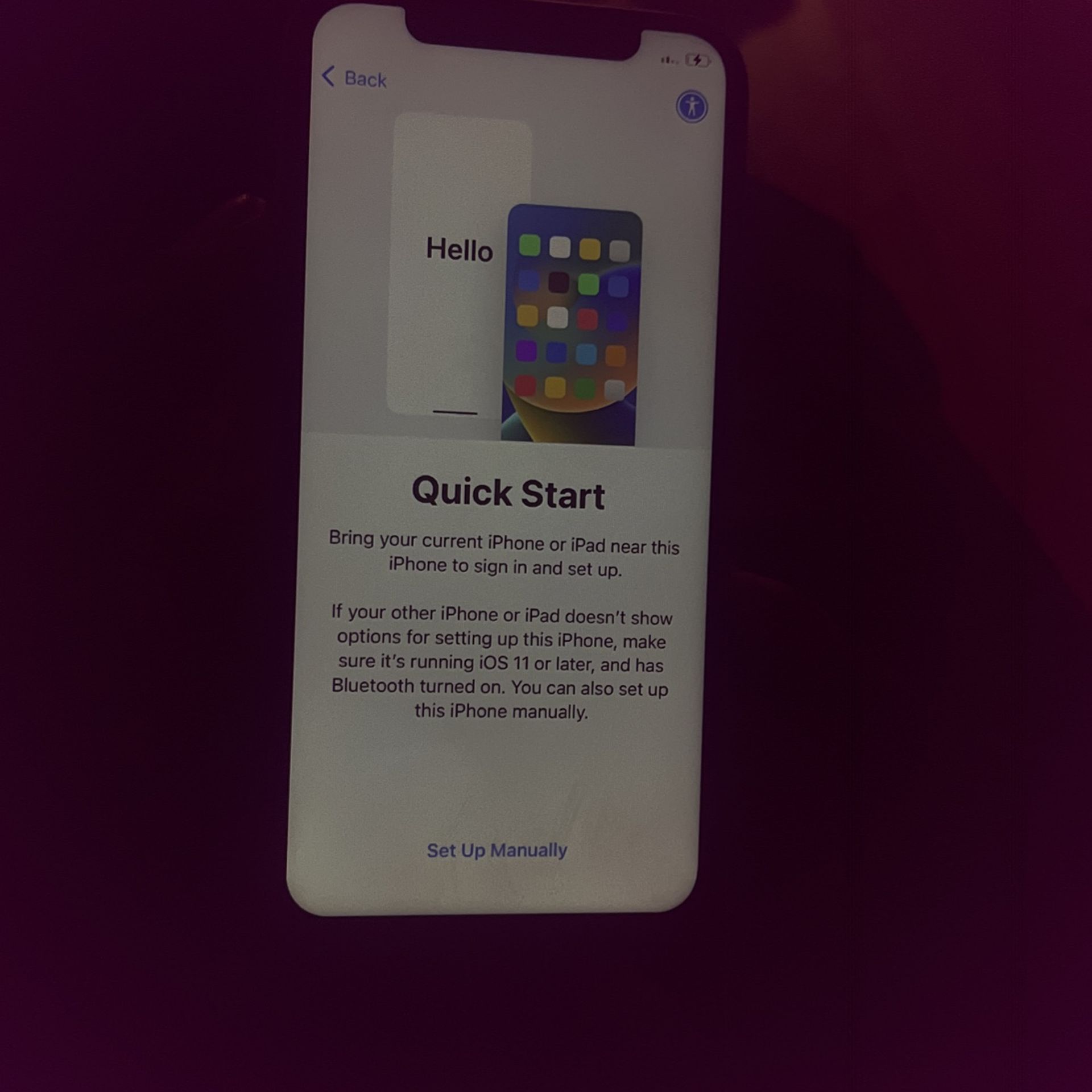 iPhone X Unlocked I Reset It An Can’t Open It