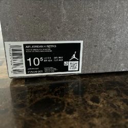 Air Jordan 4 Retro Cave Stone and Black 