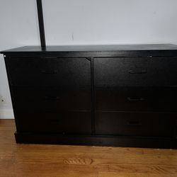 Black 6 Drawer Dresser