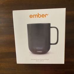 Ember Mug2 Heated Coffee Mug, Smart Mug Rechargeable Coffee Mug 10 oz BRAND NEW IN PLASTIC SEALED BOX. Unopened.