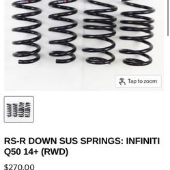 rsr down springs RWD q50