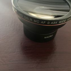 Camera Lens. Neewer Hd Dslr Mc Af.043 Wide Angler Lens