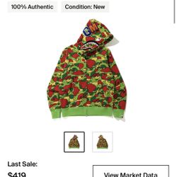 Bape Camo Shark Full Zip Hoodie