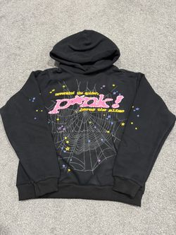 Black/Pink Sp5der Hoodie