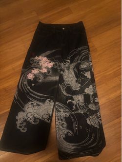 Dragon jeans embroidered