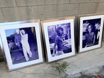 Set of 3 Framed Black and White Photography Prints