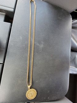 18k gold plated chain . $120