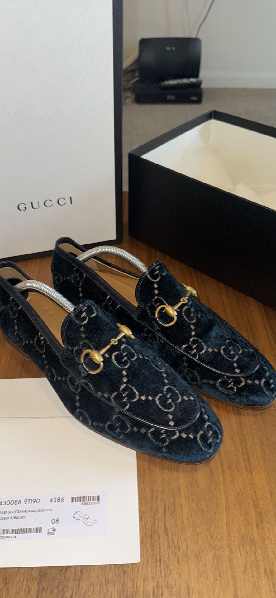 Gucci Velvet Loafers