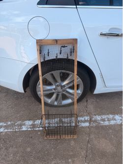 Large rustic jewelry rack