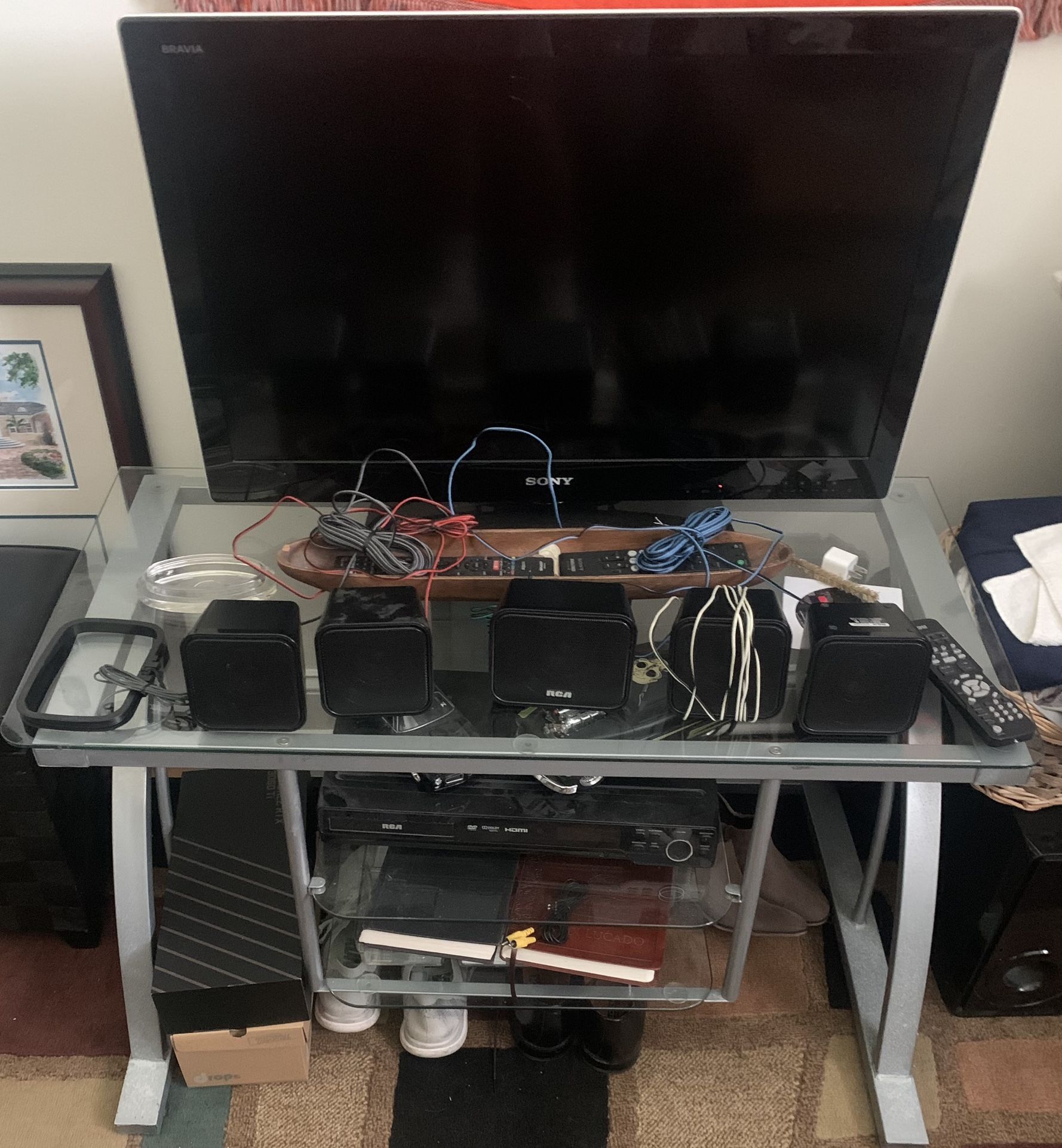Glass TV Stand