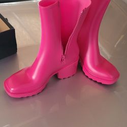 wome new casual rain boots size 10
