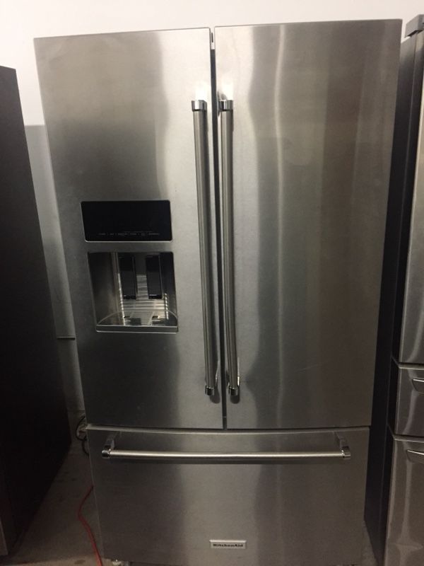 Brand New Kitchenaid Refrigerator French Door Stainless Steel 26 8 Brand New Kitchenaid Refrigerator French Door Stainless Steel 26 8 Cub Ft Ice Maker