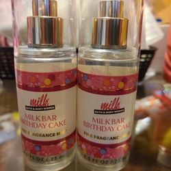Bath Body Milk Bar Birthday Travel Sprays 