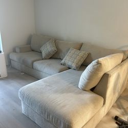 Love Seat Large Sofa With Pillows