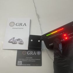 Moissanite Stud Earrings 0.5ct