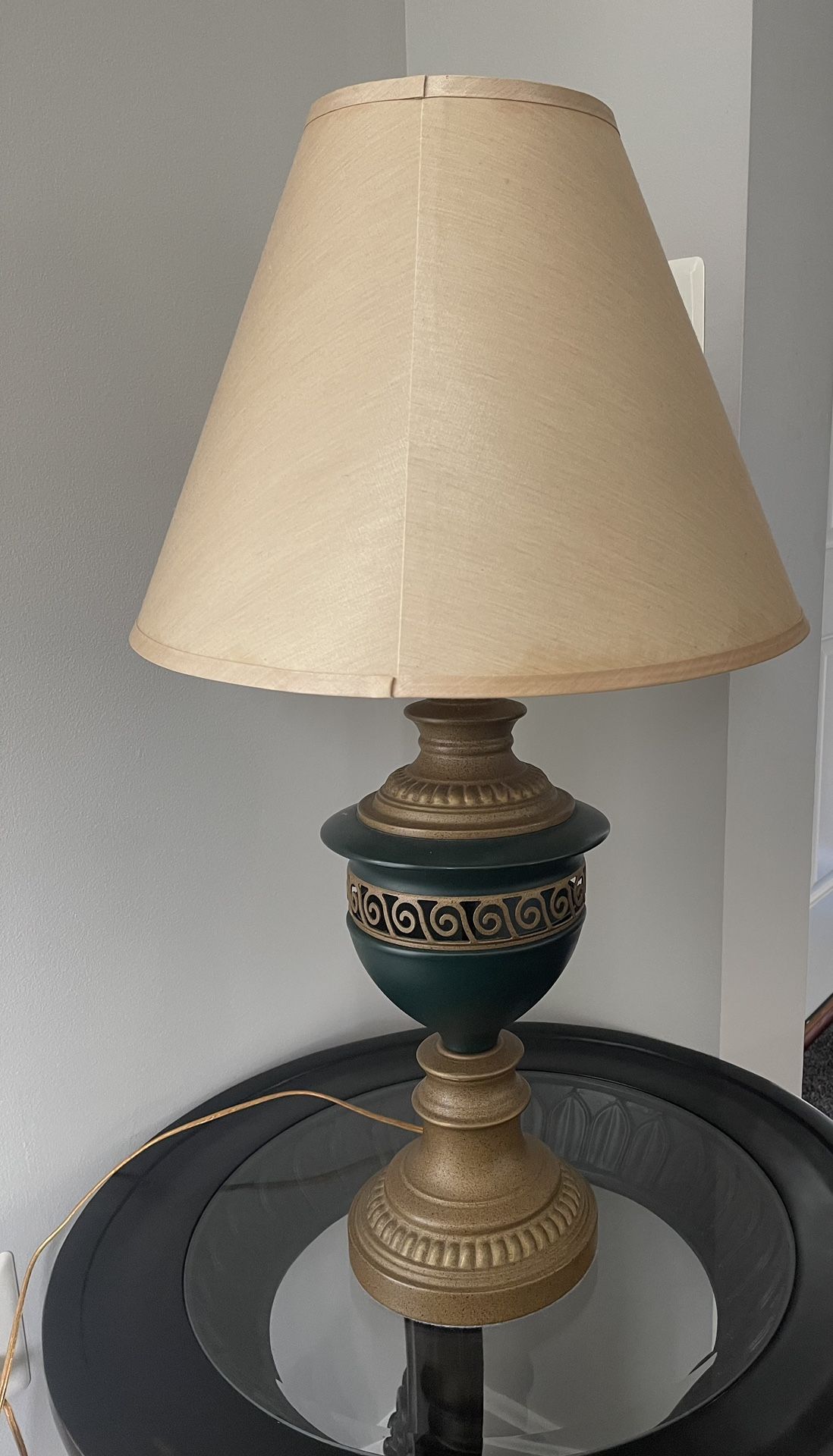 Antique Lamps - Green And Gold