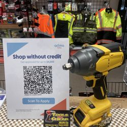 Impact Wrench 1/2 In Drive Mid Torque Tool Only ( Compatible With 20V Dewalt Batteries)