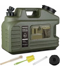 New-Set of 2 Hanaoyo 5 Gallon Camping Water Jug, Water Container BPA Free, Water Storage with Tool Bag & Spigot, Portable Water Tank Emergency Water S