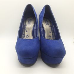 BRASH SIZE 8 BLUE SUEDE WEDGE'S