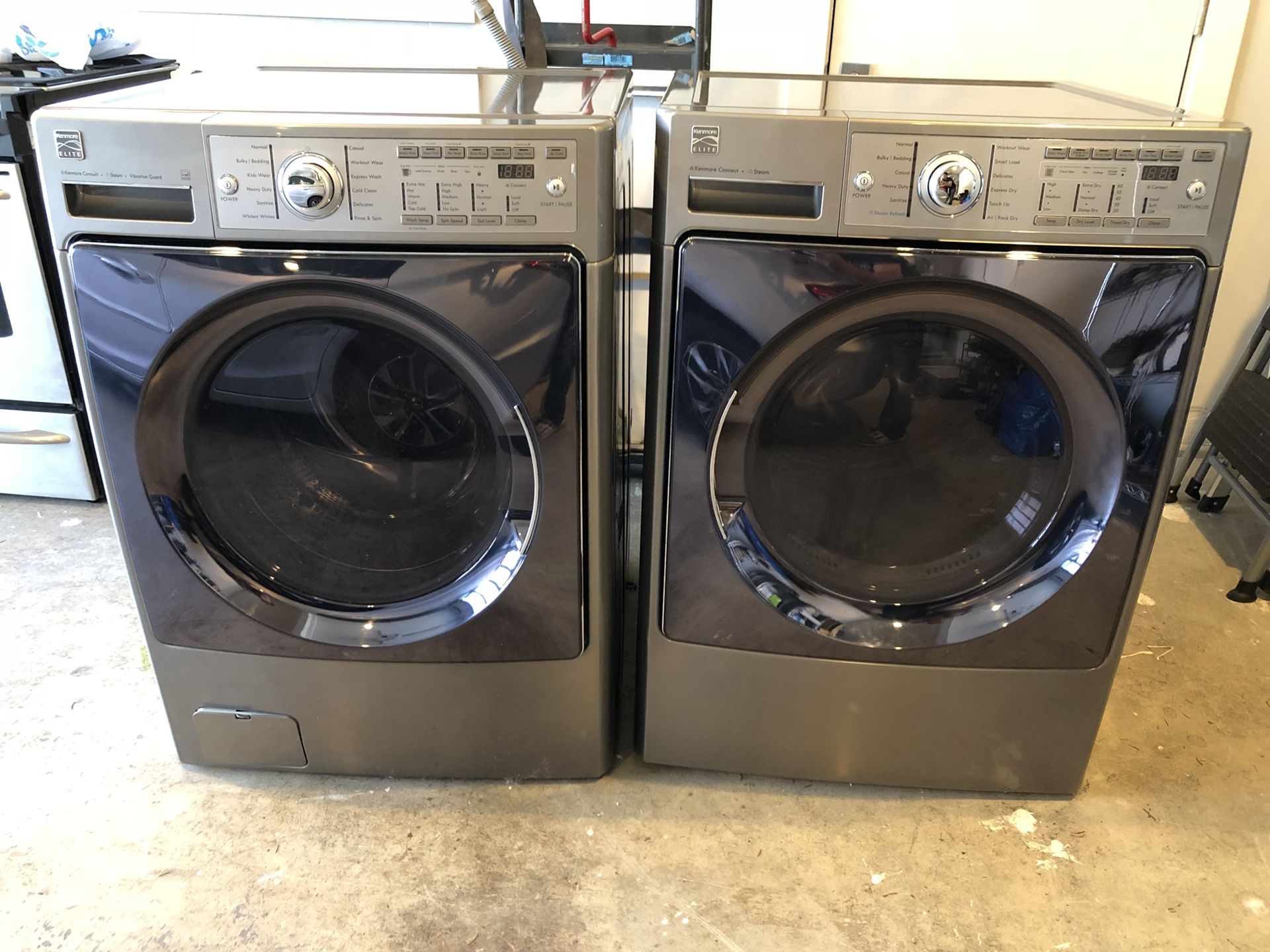 High End Kenmore Elite Washer and Electric Dryer /w Ultra Capacity and Steam!
