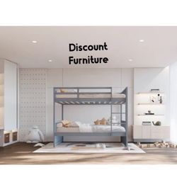 Twin Twin Bunk Bed With Mattresses 