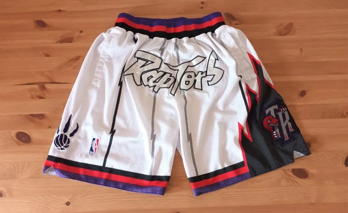 Vintage JUST DON X Mitchell Ness 1998-99 Toronto Raptors Basketball Shorts