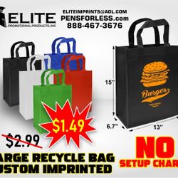 Brand New Recycle Bags With Your Own Logo On It