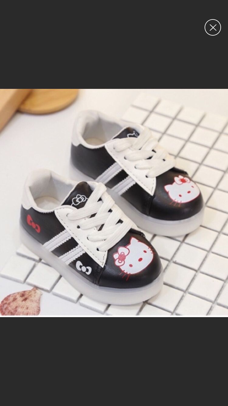 New Black hello kitty Shoes size 9