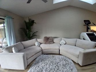 Sectional recliner with charging posts