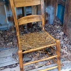 Very Old Vintage Folk ART Early 20th Century Handmade Chair Collector's Item