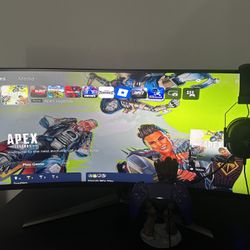 PS5 and Monitor 