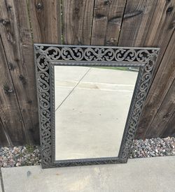 Mirror-Wrought Iron-style 37x26 Inch Beauty 