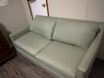 Light sage couch