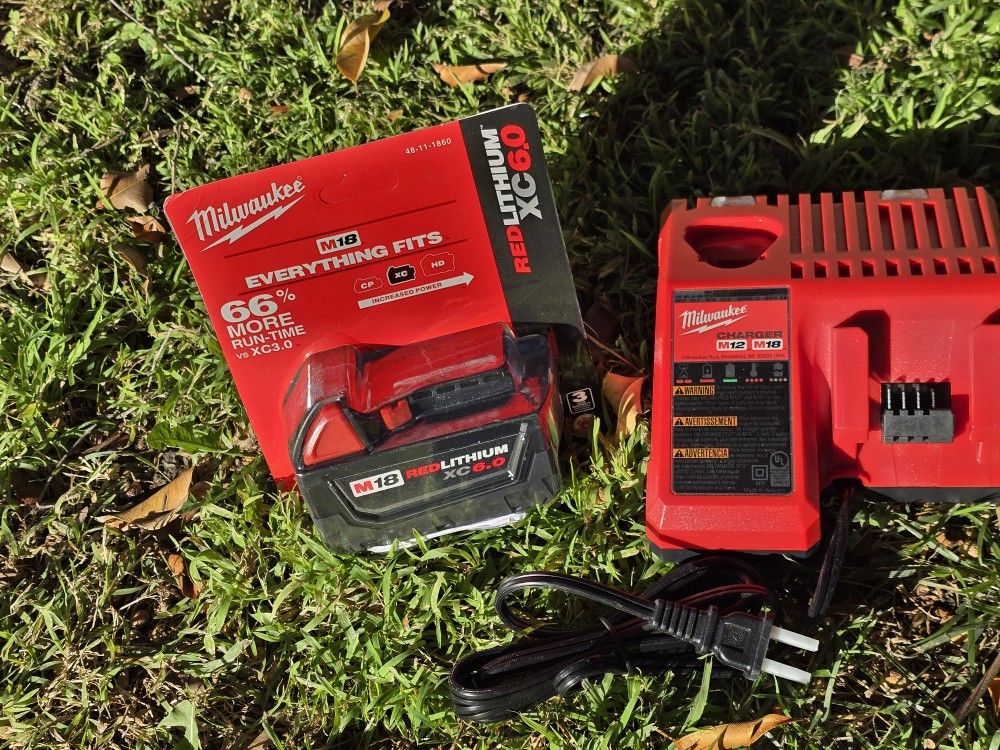 Milwaukee battery Xc 6.0➕️ Charger