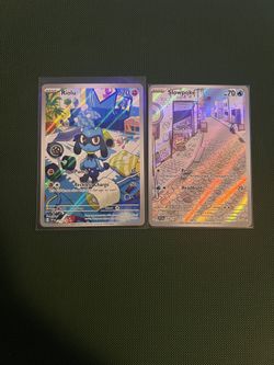Pokemon SV Base Riolu & Slowpoke IRs