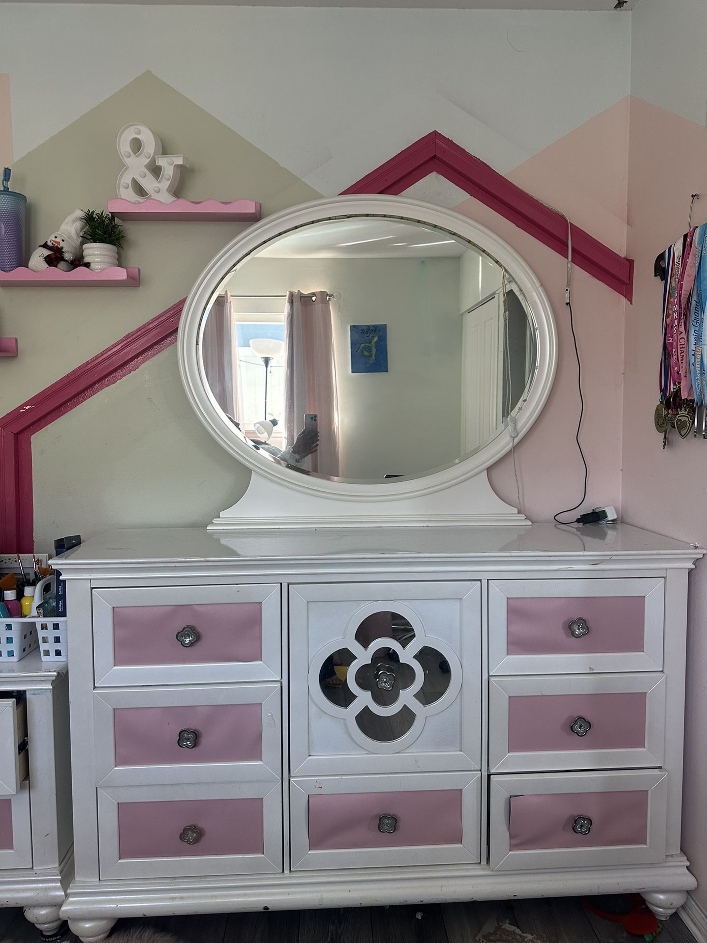 Mirror Dresser And Nightstands