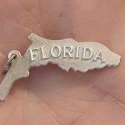 Vtg.Beau sterling Silver " FLORIDA STATE" CHARM