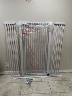 51" Extra Tall Cat Gate 30"-49.27" Wide, White