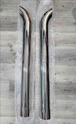 Curved Trailer Stack Pipes 4"×45"