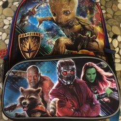 Guardians galaxy backpack and lunch bag/mochila y lonchera