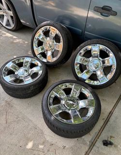 20’ Silverado Yukon Denali Tahoe Suburban LTZ Wheels Tires 6 Lug