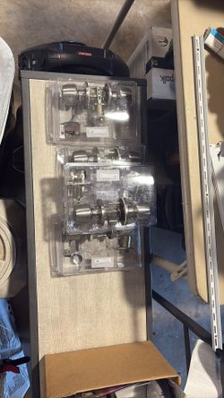 4 Complete Door Knob Brushed Nickel