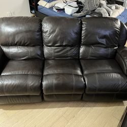Reclining Electric Sofa - Brown
