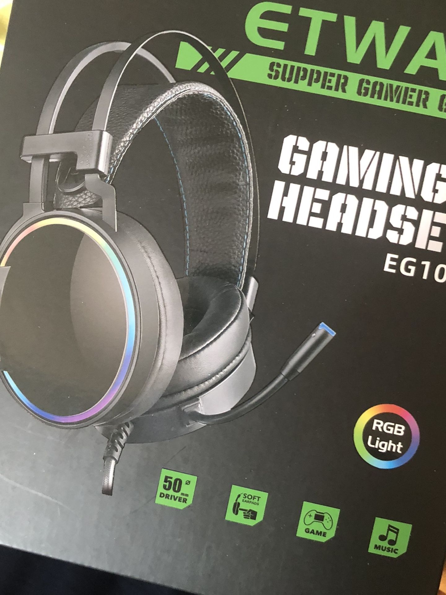 7.1 surround sound USB Gaming Headset